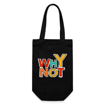 Why not - Gift Bag for Bottles - black - Front