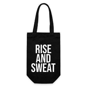 Rise and Sweat - Gift Bag for Bottles - black - Front