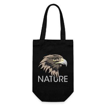 Natur Adler Symbol icon Tiere Logo Illustration - Geschenkbeutel für Flaschen - Schwarz - Vorne