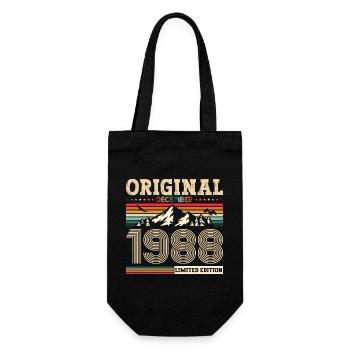 35e anniversaire décembre millésime 1988 original - Sac à bouteille - noir - Devant