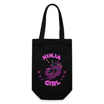 Charmant combattant ninja I Ninja Girl I Ninja - Sac à bouteille - noir - Devant