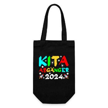 Kita Abgänger 2024 - Geschenkbeutel für Flaschen - Schwarz - Vorne