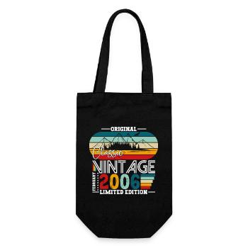 18e anniversaire Classique Février Millésime 2006 - Sac à bouteille - noir - Devant