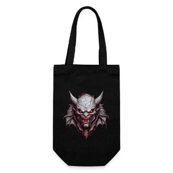 Diable démoniaque maléfique aux yeux rouges - Sac à bouteille - noir - Devant