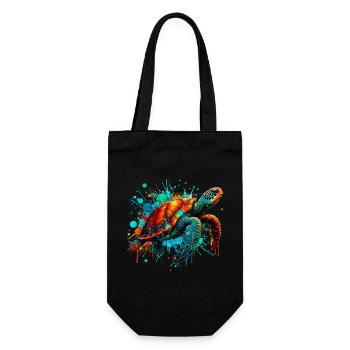 Tortue - Sac à bouteille - noir - Devant