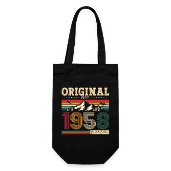 Original Mai 1958 Millésime 1958 Anniversaire 1958 - Sac à bouteille - noir - Devant