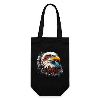Adler - Geschenkbeutel für Flaschen - Schwarz - Vorne