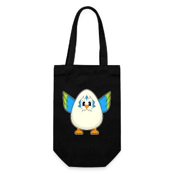 Papagei Ei - Geschenkbeutel für Flaschen - Schwarz - Vorne