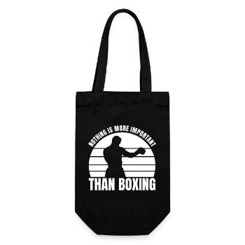 Nothing is as important as boxing - Gift Bag for Bottles - black - Front