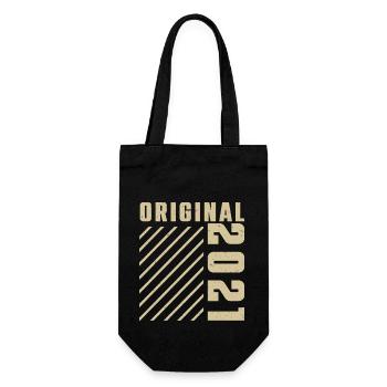 Original 2021 Authentic 2021 Vintage Bursdag - Geschenkbeutel für Flaschen - Schwarz - Vorne