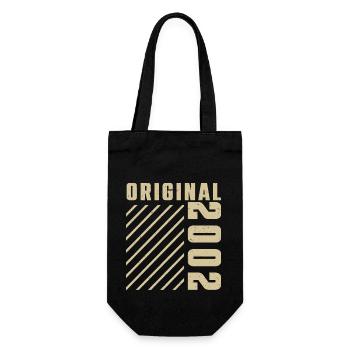 Original 2002 Authentic 2002 Vintage Bursdag - Gift Bag for Bottles - black - Front