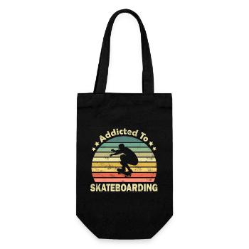 Skateur de skateboard - Sac à bouteille - noir - Devant