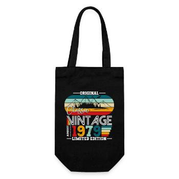 45e anniversaire Original août 1979 Né en 1979 - Sac à bouteille - noir - Devant