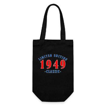1949 Year of birth - Gift Bag for Bottles - black - Front