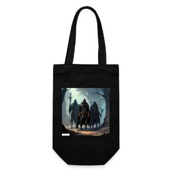 Freunde der antiken Fantasy - Geschenkbeutel für Flaschen - Schwarz - Vorne