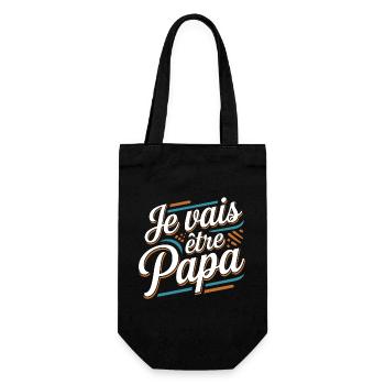 Je vais être papa - Sac à bouteille - noir - Devant