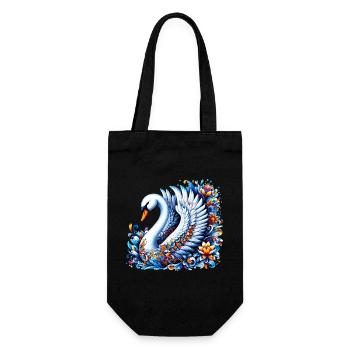 Cygne - Sac à bouteille - noir - Devant