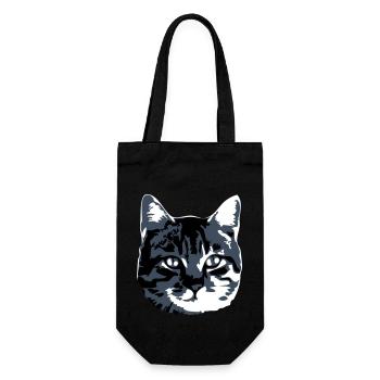 Cat Realistic Pet Cute Cute Kitten - Gift Bag for Bottles - black - Front