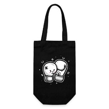 Boxing - Gift Bag for Bottles - black - Front