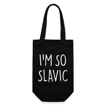 I'M SO SLAVIC Slawisch - Gift Bag for Bottles - black - Front