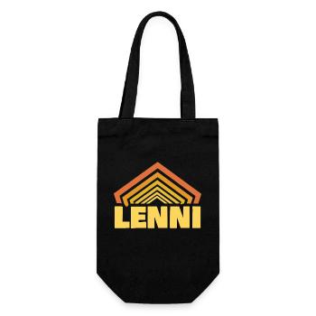 Lenni - Geschenkbeutel für Flaschen - Schwarz - Vorne