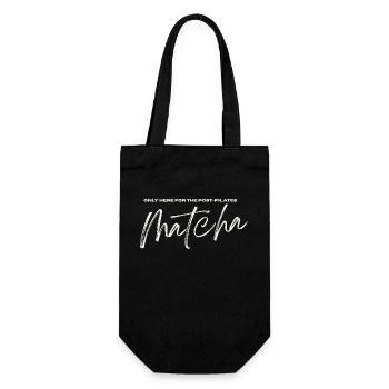 Post Pilates Matcha - Geschenkbeutel für Flaschen - Schwarz - Vorne
