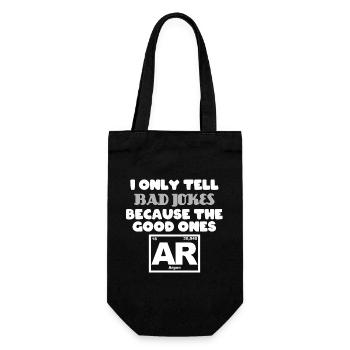 Only tell Bad jokes because the good ones Argon - Gift Bag for Bottles - black - Front