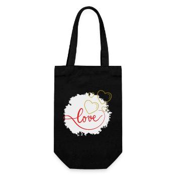 amour - Sac à bouteille - noir - Devant