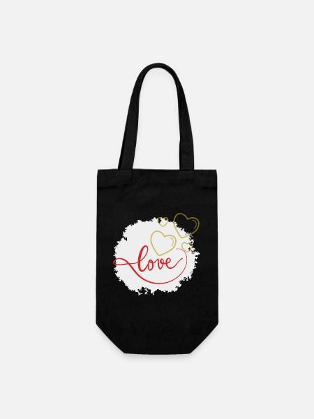 amour - Sac à bouteille - noir