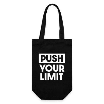 Repoussez vos limites - Sac à bouteille - noir - Devant