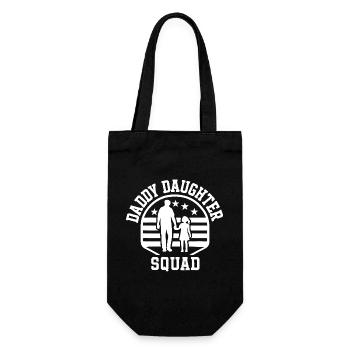 Daddy Daughter Squad Matching Father Daughter - Gift Bag for Bottles - black - Front