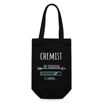 Chemist Geschenk Beruf Ausbildung Chemiker - Geschenkbeutel für Flaschen - Schwarz - Vorne