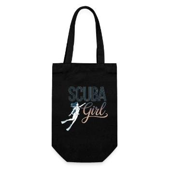 Scuba Girl Diver Design - Sac à bouteille - noir - Devant