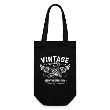 64 Years Birthday | Birthday November 1961 - Gift Bag for Bottles - black - Front