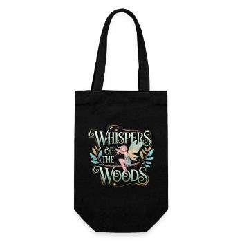 Fée de la forêt – Murmures des bois - Sac à bouteille - noir - Devant