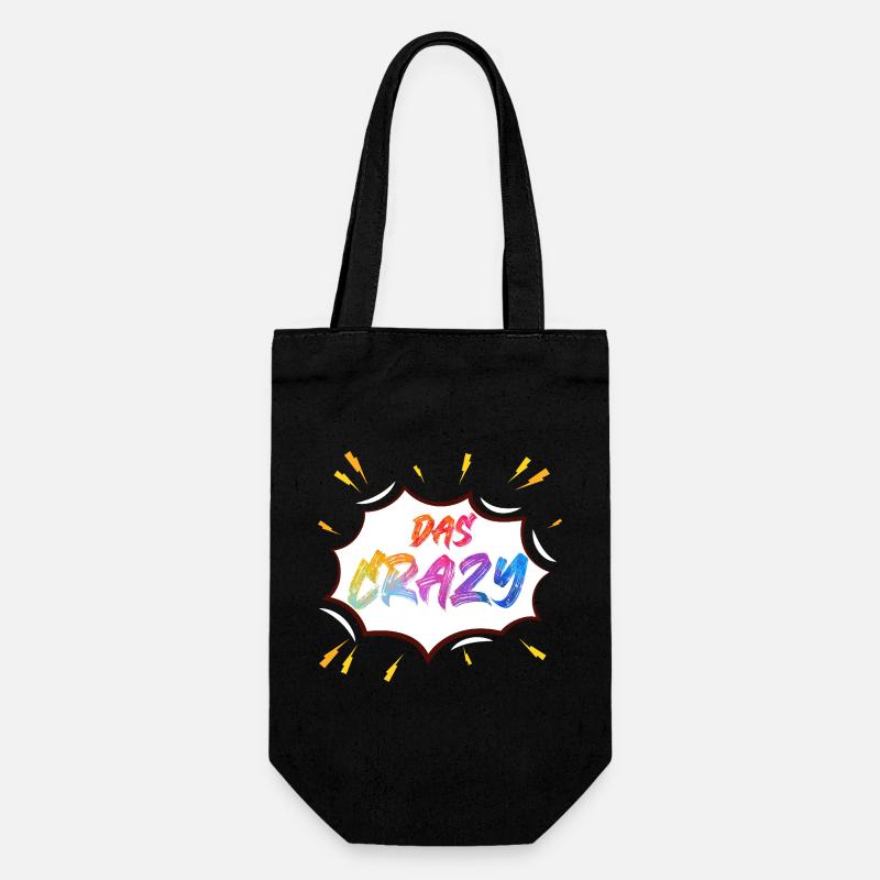 Das Crazy Farbknall - Geschenkbeutel für Flaschen - Schwarz
