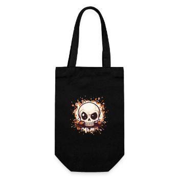 Éclaboussure de crâne de citrouille - Sac à bouteille - noir - Devant