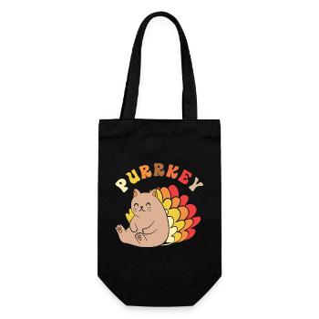 Thanksgiving Mama Mutter Oma Großmutter - Geschenkbeutel für Flaschen - Schwarz - Vorne
