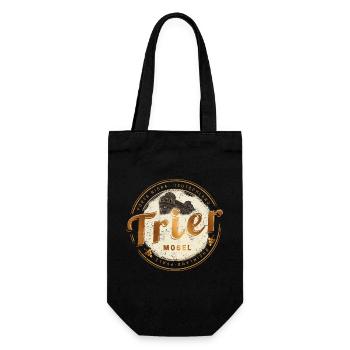 Trier Vintage Mosel Rheinland-Pfalz Deutschland - Geschenkbeutel für Flaschen - Schwarz - Vorne