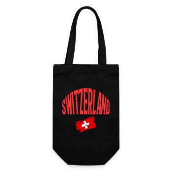 Switzerland - Gift Bag for Bottles - black - Front