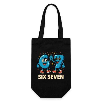 67 Six Seven 6-7 - Geschenkbeutel für Flaschen - Schwarz - Vorne