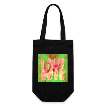 Love Neon Tie Dye - Gift Bag for Bottles - black - Front