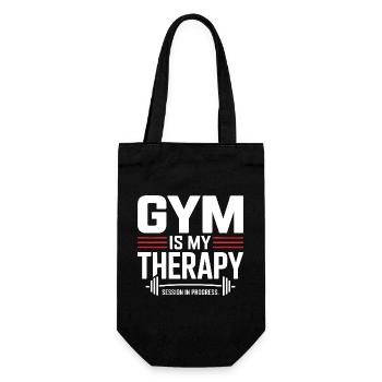 La salle de sport est ma thérapie – motivations Gym Saying - Sac à bouteille - noir - Devant