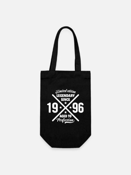 Limited Edition 1996 | Geburtstag Geschenk - Geschenkbeutel für Flaschen - Schwarz