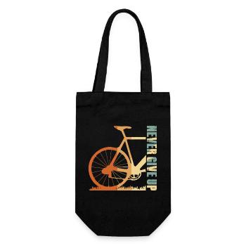Bike Silhouette Gradient Design - Gift Bag for Bottles - black - Front