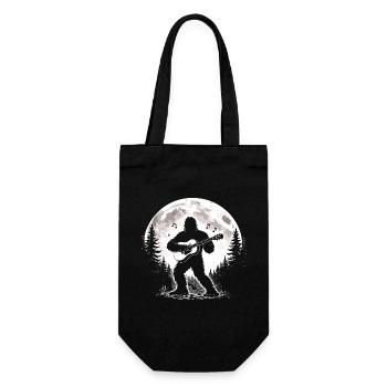 Bigfoot Gitarrist - Geschenkbeutel für Flaschen - Schwarz - Vorne