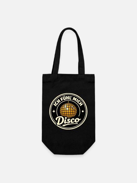 Disco Party Ich Fühl Mich Retro - Geschenkbeutel für Flaschen - Schwarz