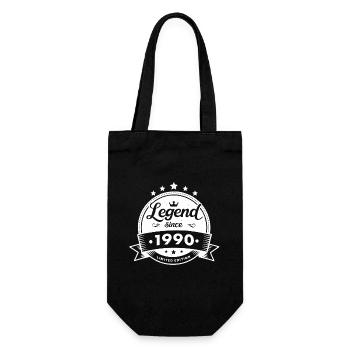 Legend since 1990 - Gift Bag for Bottles - black - Front
