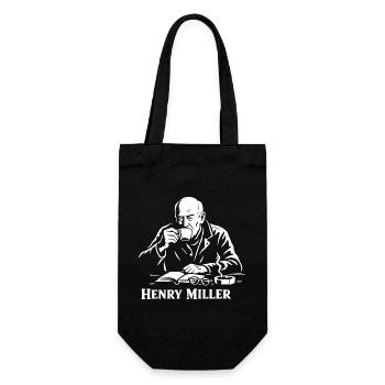 Lecteur du Café Henry Miller - Sac à bouteille - noir - Devant