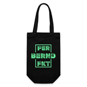 Geschenk für Bernd - Geschenkbeutel für Flaschen - Schwarz - Vorne